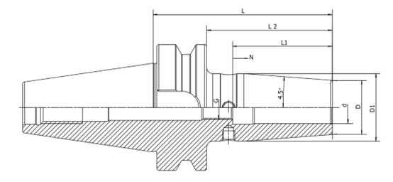 Shrink Fit Chuck, 4.5°, standard-BT