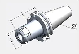 Er collet chuck with mini nut