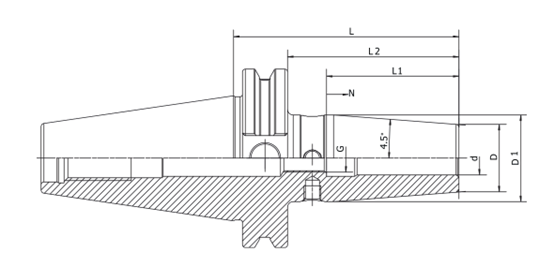Shrink Fit Chuck, 4.5°, standard-CAT