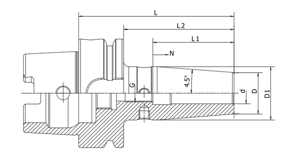 Shrink Fit Chuck, 4.5°, standard-HSK-A