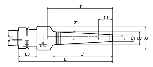 Hydraulic chuck, SLIM-HSK-A