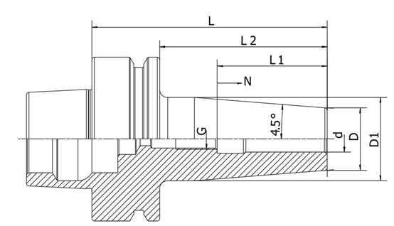 Shrink Fit Chuck 4.5° HSK-F