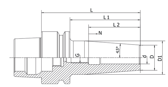 Shrink Fit Chuck 4.5° HSK-E
